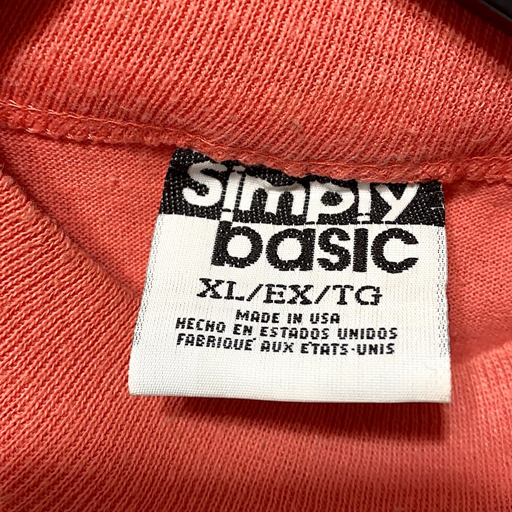 Simply Basic Salmon Polyester/Cotton Tank Sz Xl - image 8